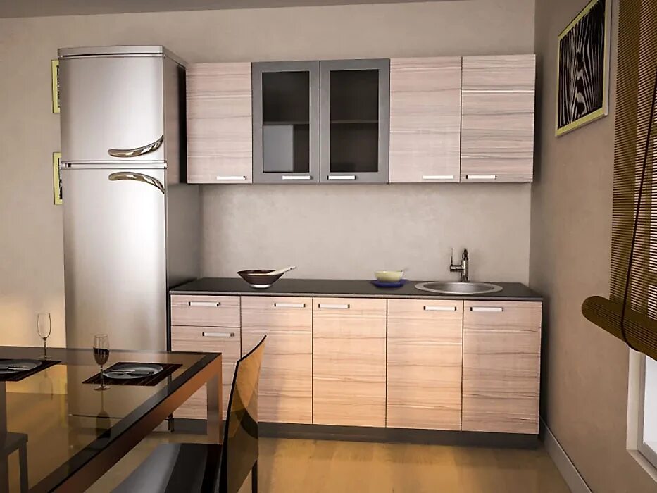 Кухонные гарнитуры из дсп фото Модульные кухни - купить модульную кухню в Москве, цены от производителя в интер