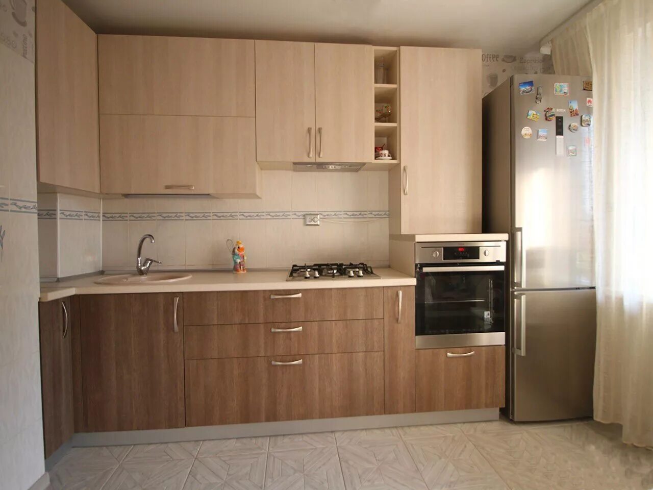 Кухонные гарнитуры из дсп фото Кухни ДСП - недорогая кухонная мебель из ЛДСП от производителя