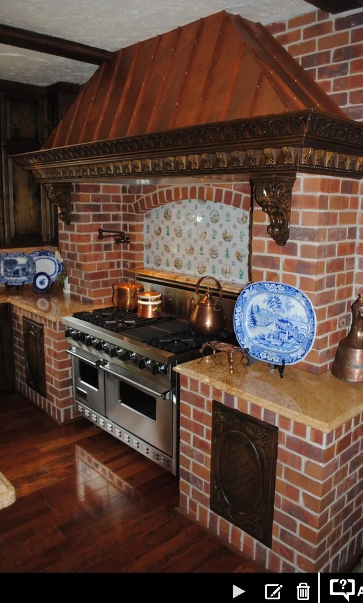 Кухонные гарнитуры из кирпича фото Pin by Lysa Tynes on Home ideas Home kitchens, Decor, Smoker designs