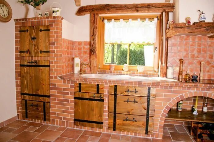 Кухонные гарнитуры из кирпича фото Rustikale Küchenmöbel - #Küchenmöbel #Rustikale en 2020 Cocinas casa de campo, D