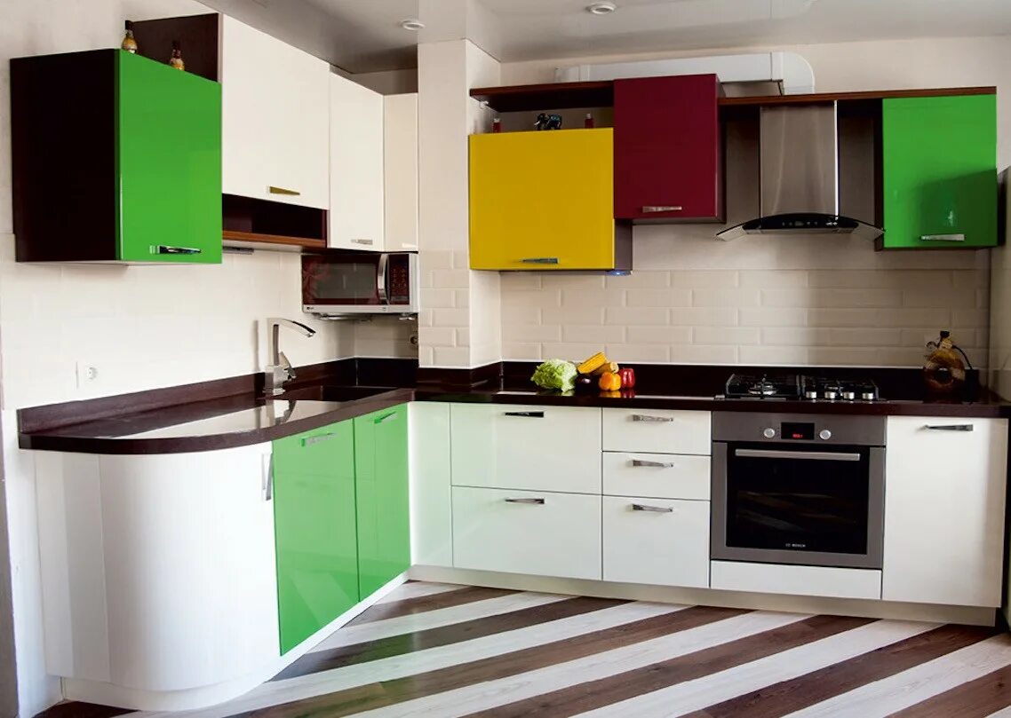 Кухонные гарнитуры ижевск фото Кухня 6 - дизайнерский проект заказать в Ижевске