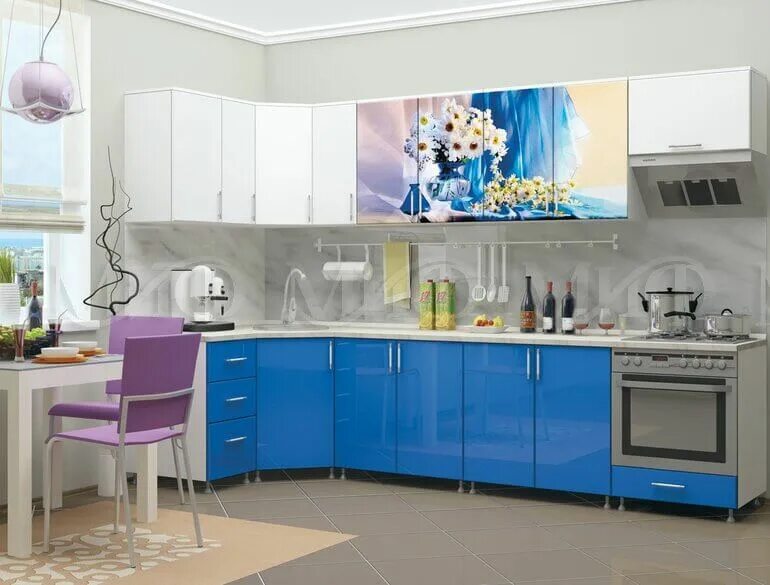 Кухонные гарнитуры ижевск фото Кухонный гарнитур Ромашки 1.8 / 2м купить в Екатеринбурге Цена 27450 руб. МирУют