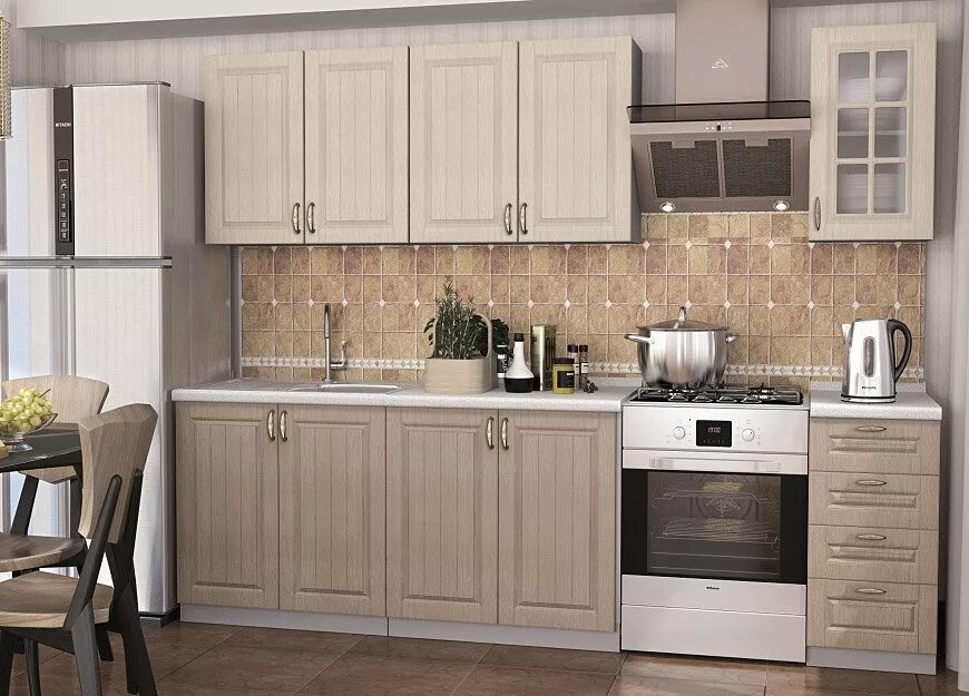 Кухонные гарнитуры капучино фото Покупаем Кухня Лондон 2.0, лучшая цена в интернет-магазине с доставкой и сборкой