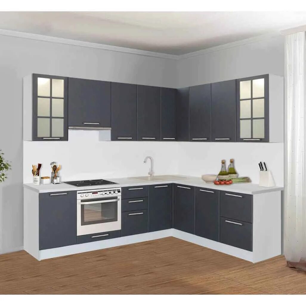 Кухонные гарнитуры картинки фото угловые Кухня Классика угловая 165x245 - ФорФос