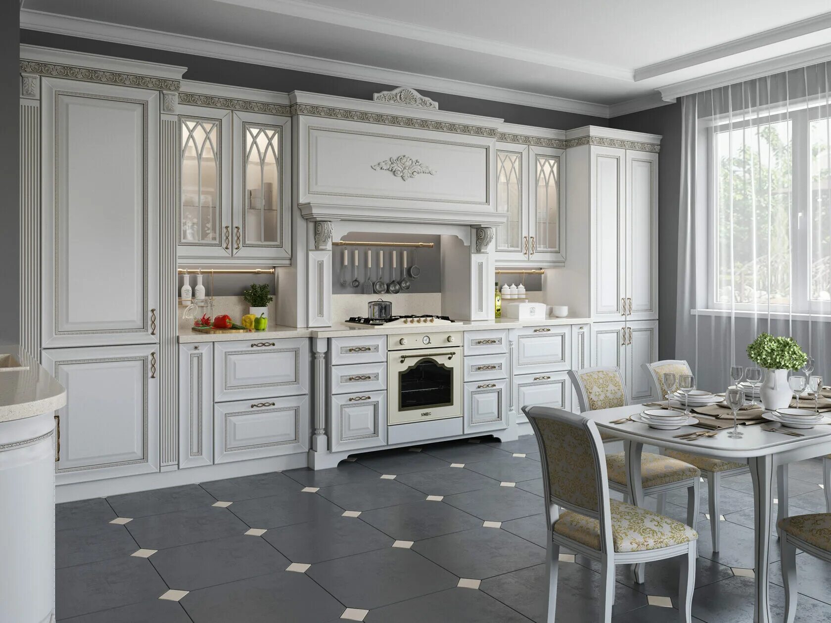 Кухонные гарнитуры классического стиля фото Кухни в классическом стиле