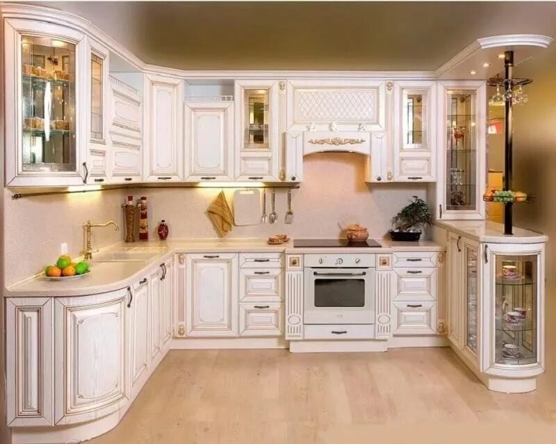 Кухонные гарнитуры классического стиля фото Кухня Патина 32 заказать недорого в Москве - 1Кухонный