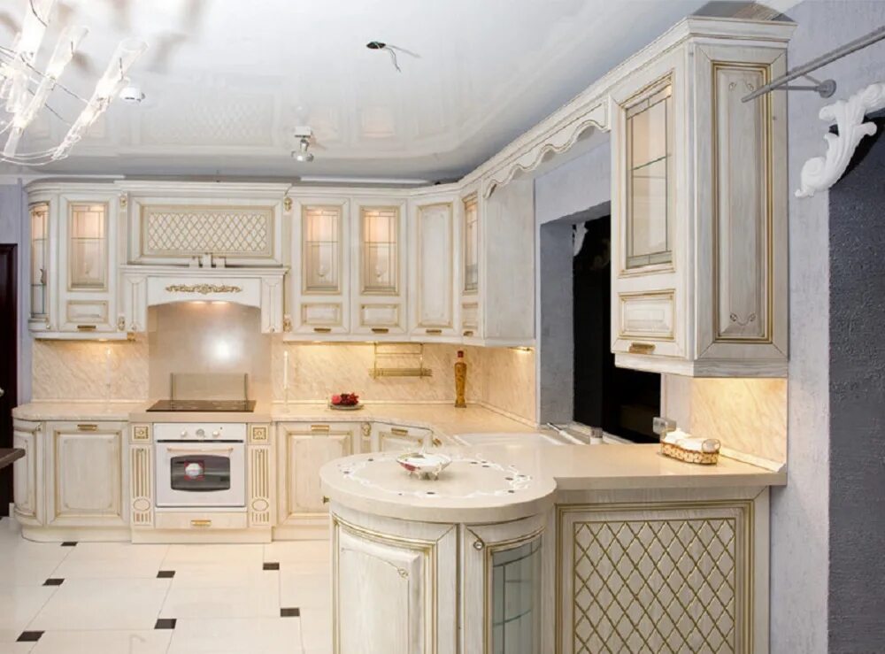 Кухонные гарнитуры классического стиля фото Кухня 308 / Кухни / Мебельная фабрика "Эльф-Ола"