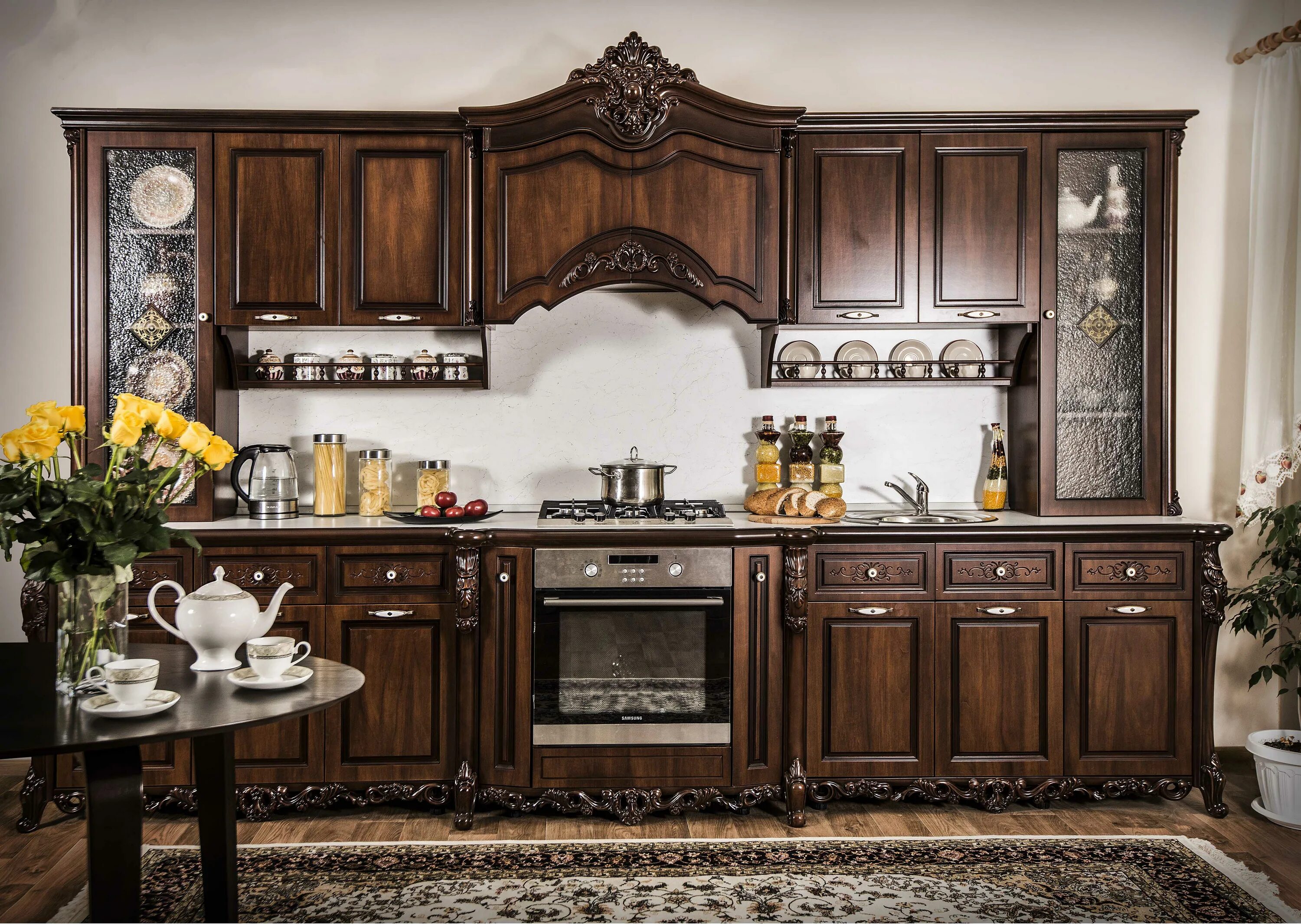 Кухонные гарнитуры краснодар фото цены Кухонный гарнитур Легенда 3600 мм купить недорого Мебель54 в Новосибирске