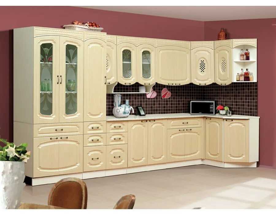 Кухонные гарнитуры краснодар фото цены Кухонный гарнитур Диана 6 - купить с доставкой, цена в Первый Гипермаркет Мебели