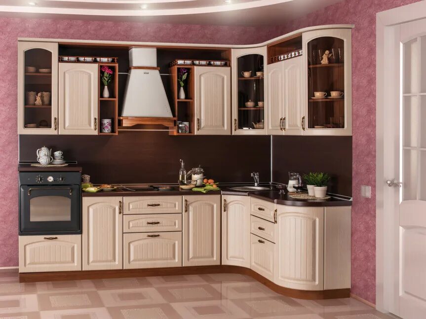 Кухонные гарнитуры краснодар фото цены Купить Кухни на заказ София от 41989 р. в Москве и Санкт-Петербурге - интернет-м