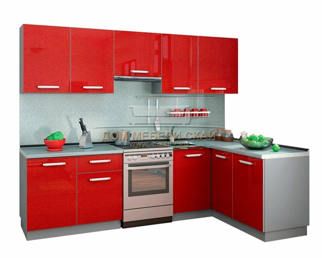 Кухонные гарнитуры купить фото Кухня Симпл 2700*1500 - купить за 19190 руб. в Москве (арт. 48835) Дом мебели Ск