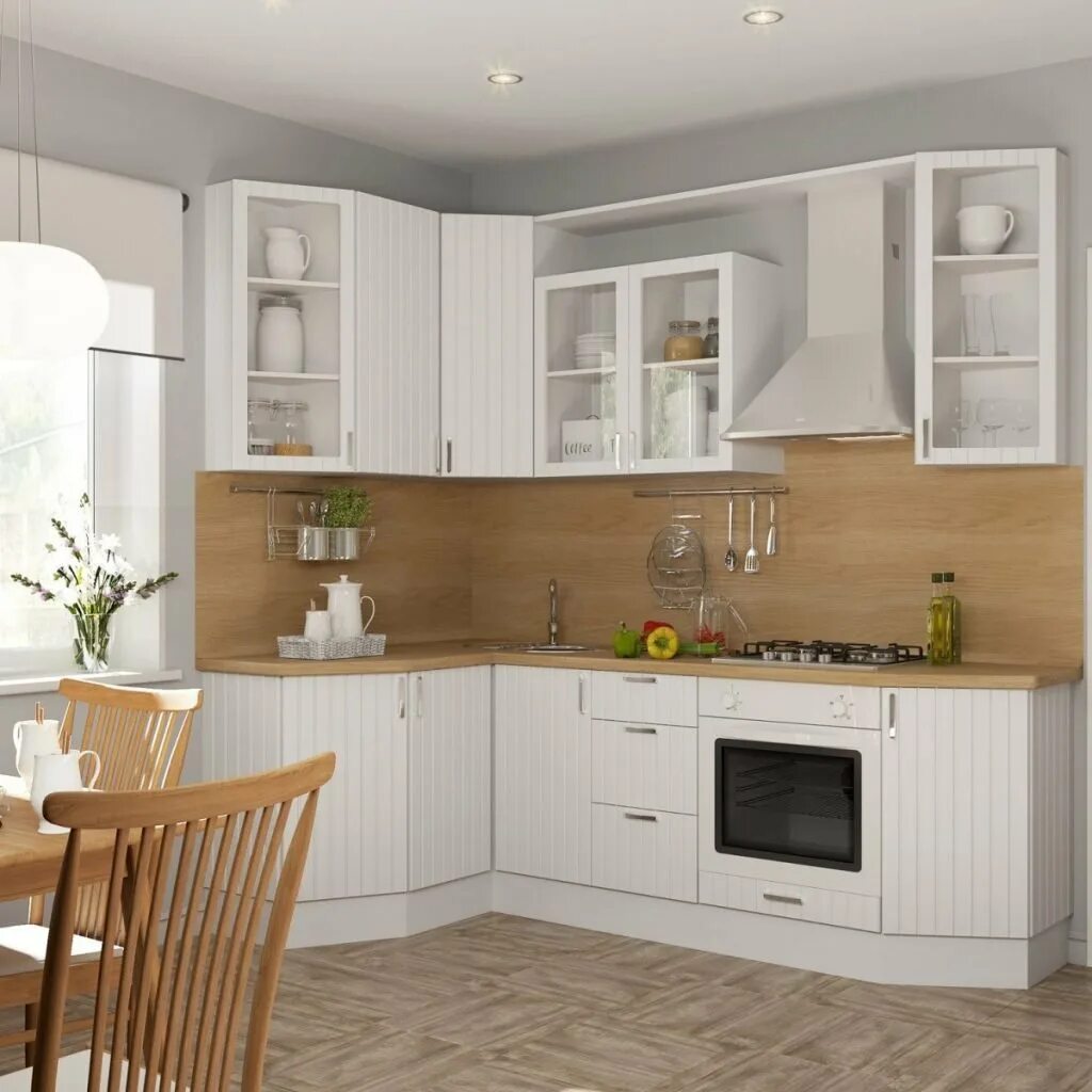 Кухонные гарнитуры леруа фото Фото кухонных гарнитуров угловых светлых: найдено 89 изображений