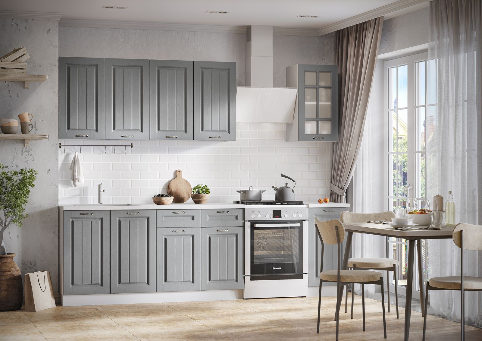 Кухонные гарнитуры мария фото цены Кухонный гарнитур Мария, Крем (Мария)/Графит (Мария), Дуб крафт золотой - купить