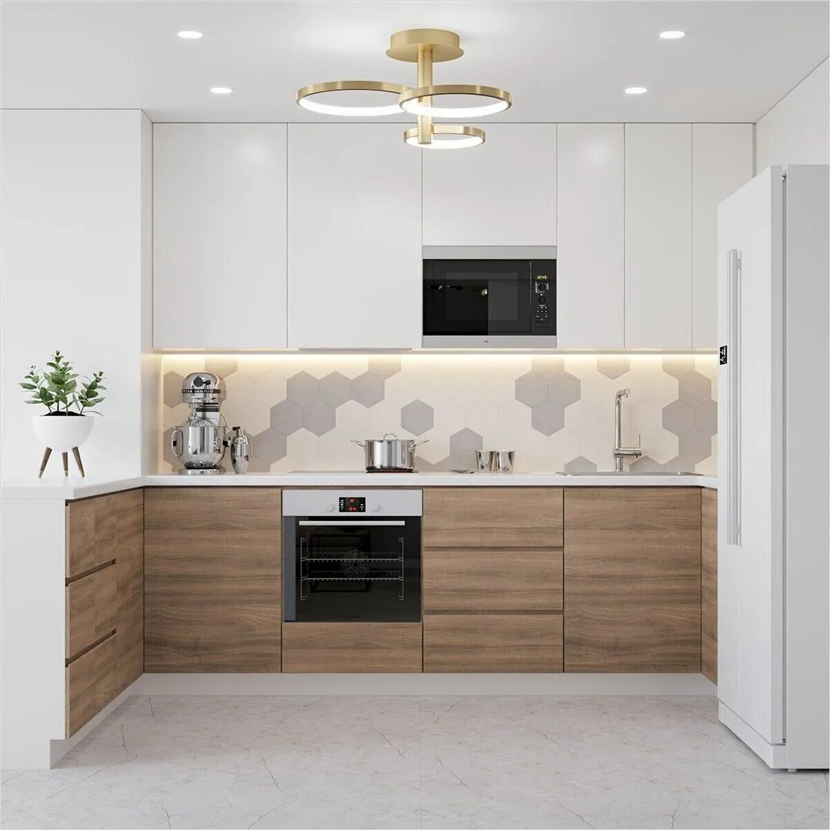 Кухонные гарнитуры минимализм фото Тот самый минимализм на Варшавской LESH - Дизайн интерьера, дизайнеры спб Cocina