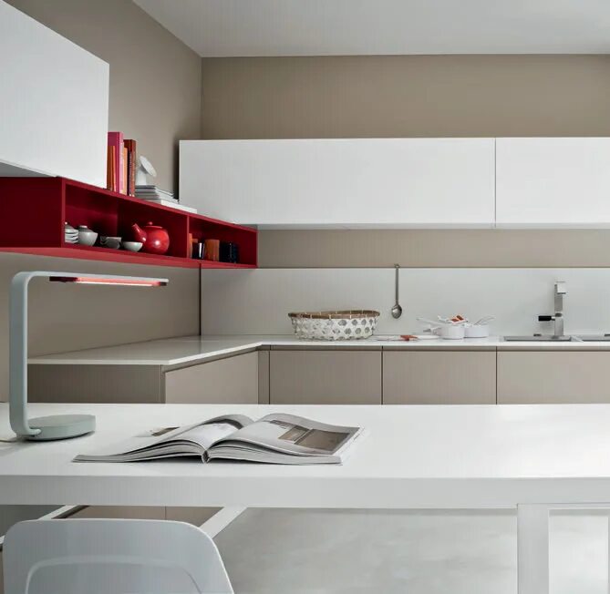 Кухонные гарнитуры минимализм фото Итальянская кухня Flo 04 фабрики AR-TRE - Ital-Collection