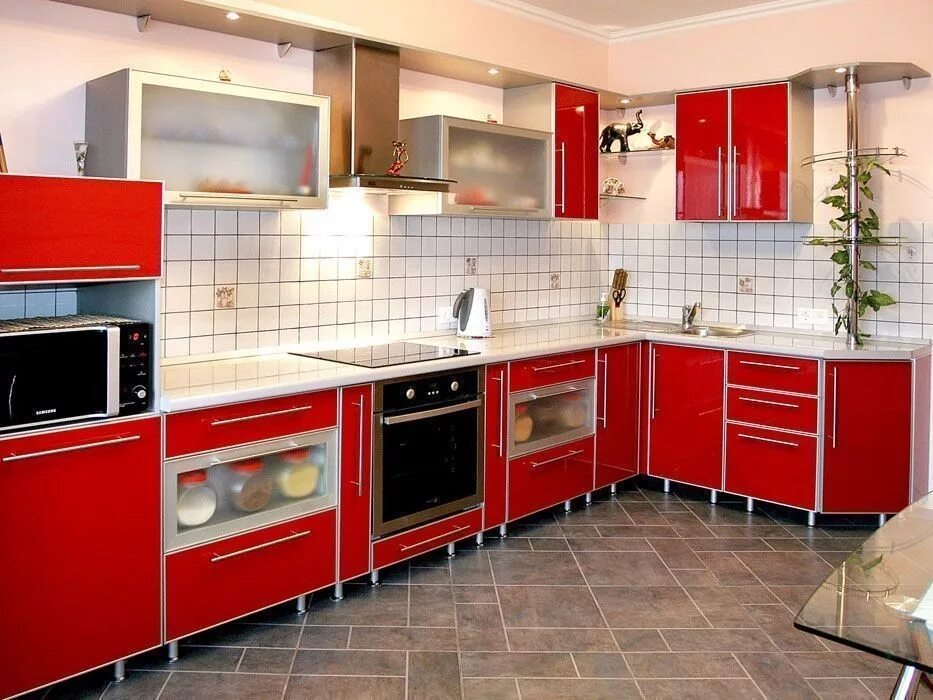 Кухонные гарнитуры на заказ фото Кухня пластик 68 заказать недорого в Москве - 1Кухонный