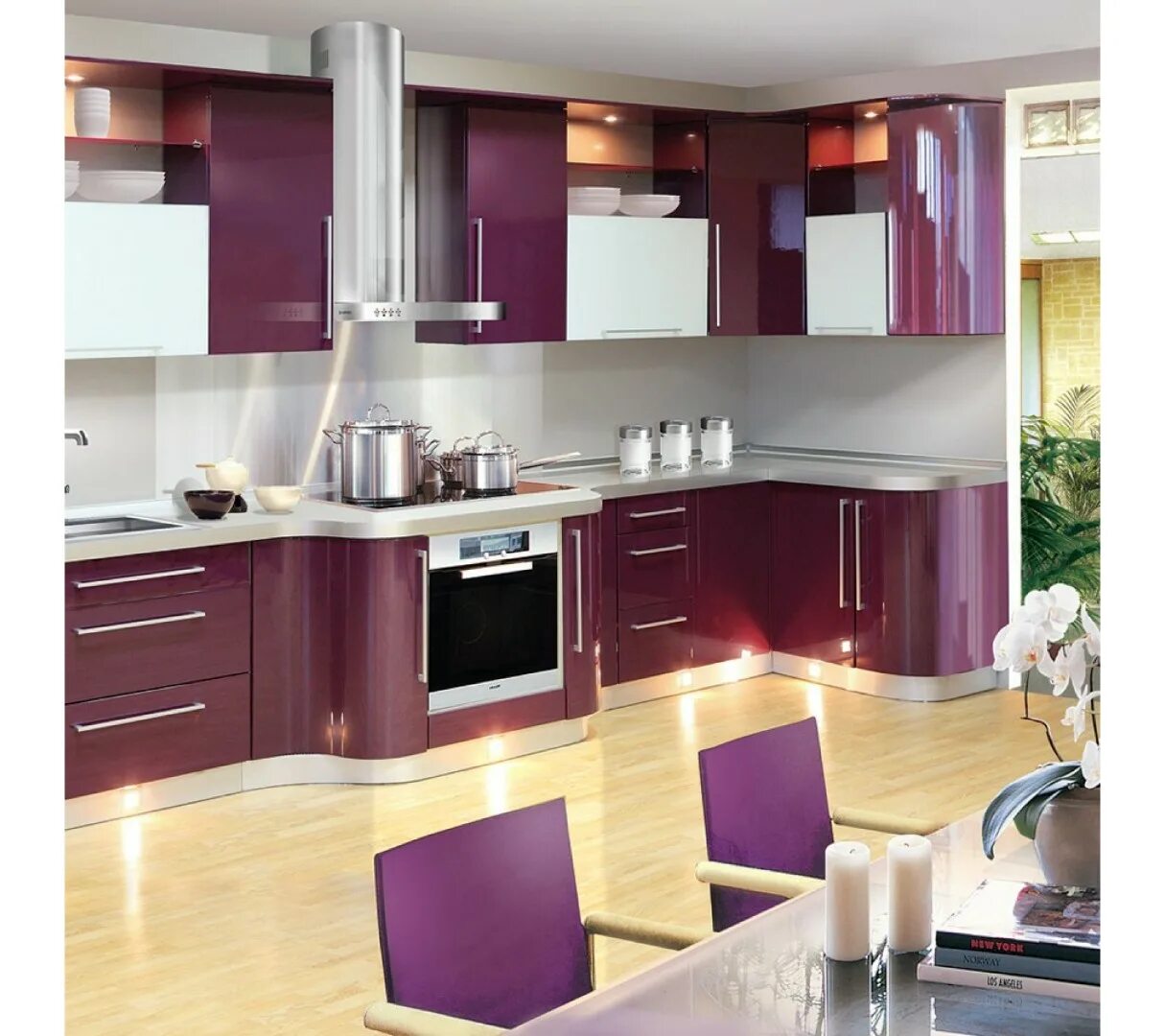 Кухонные гарнитуры на заказ фото Кухня Предаццо купить по цене 203 690 руб. с профессиональной сборкой и доставко