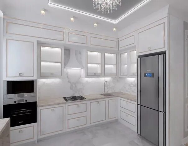 Кухонные гарнитуры неоклассика фото Кухни неоклассика 2024