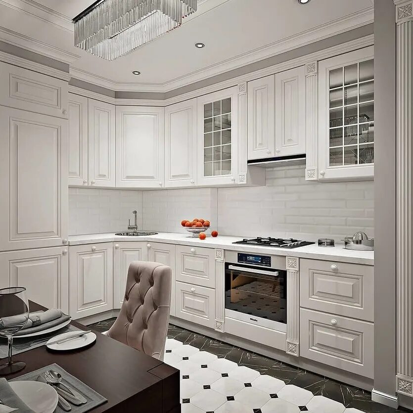 Кухонные гарнитуры неоклассика фото Кухонный гарнитур - Стелла, Саранск