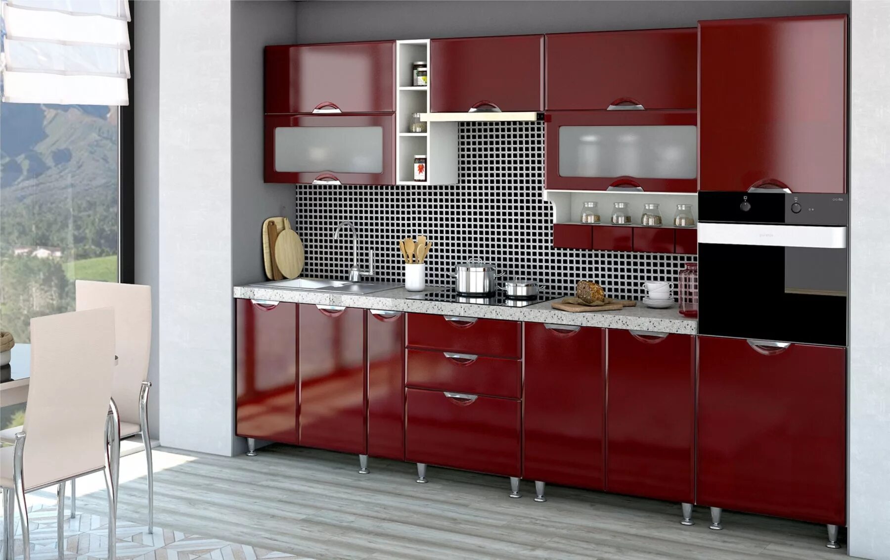 Кухонные гарнитуры примо фото Кухонный гарнитур Равенна Вива - купить с доставкой, цена в Первый Гипермаркет М