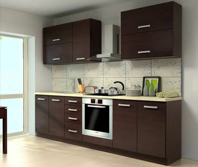 Кухонные гарнитуры прямые фото и цены Kuchyňská linka Wenge Building kitchen cabinets, Kitchen design, Kitchen cabinet