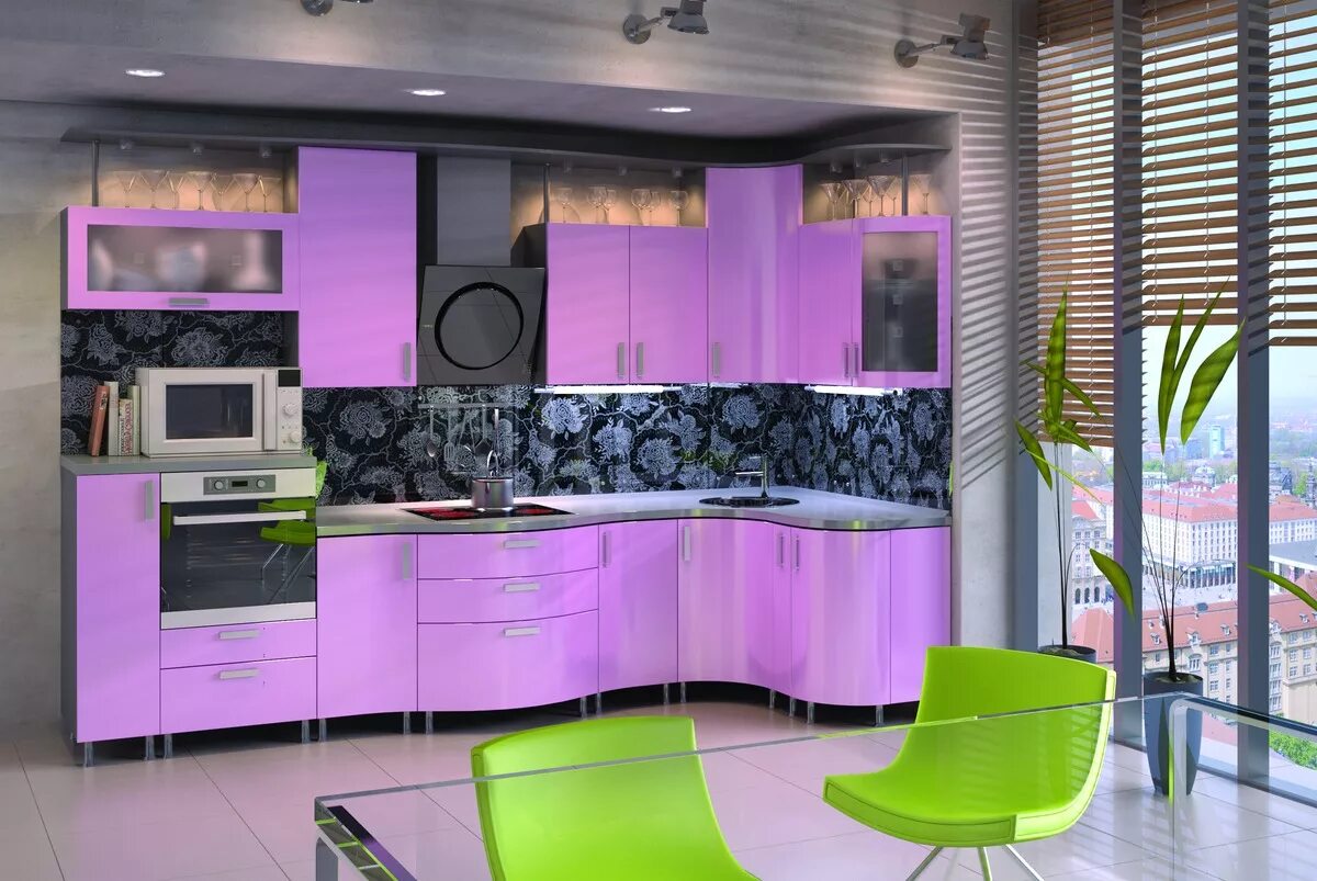 Кухонные гарнитуры расцветки дизайн фото Кухня "Мелани Лика" - Достойные кухни