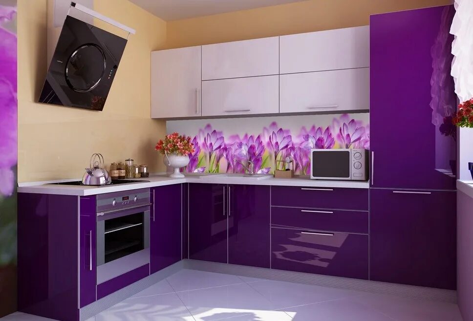 Кухонные гарнитуры расцветки дизайн фото Панели влагостойкие, кухонные фартуки DUNAVL.RU