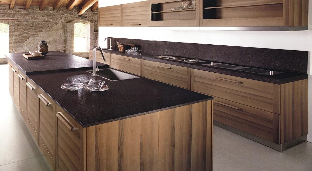 Кухонные гарнитуры с деревянными столешницами фото Кухня GeD CUCINE FIAMMA, производитель GeD CUCINE, коллекция GED cucine - кухни 