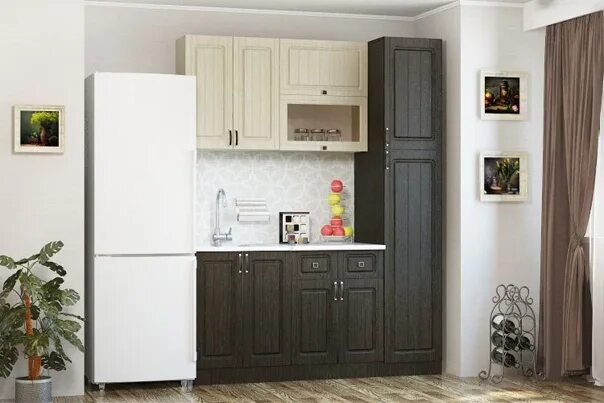 Кухонные гарнитуры с пеналом фото Кухонный гарнитур Велира на 1,6 мПодробная информация и актуальная стоимость:htt