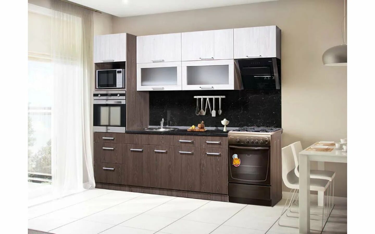 Кухонные гарнитуры с пеналом фото Где купить Поставчанка-3L кухня в Минске. Поставымебель