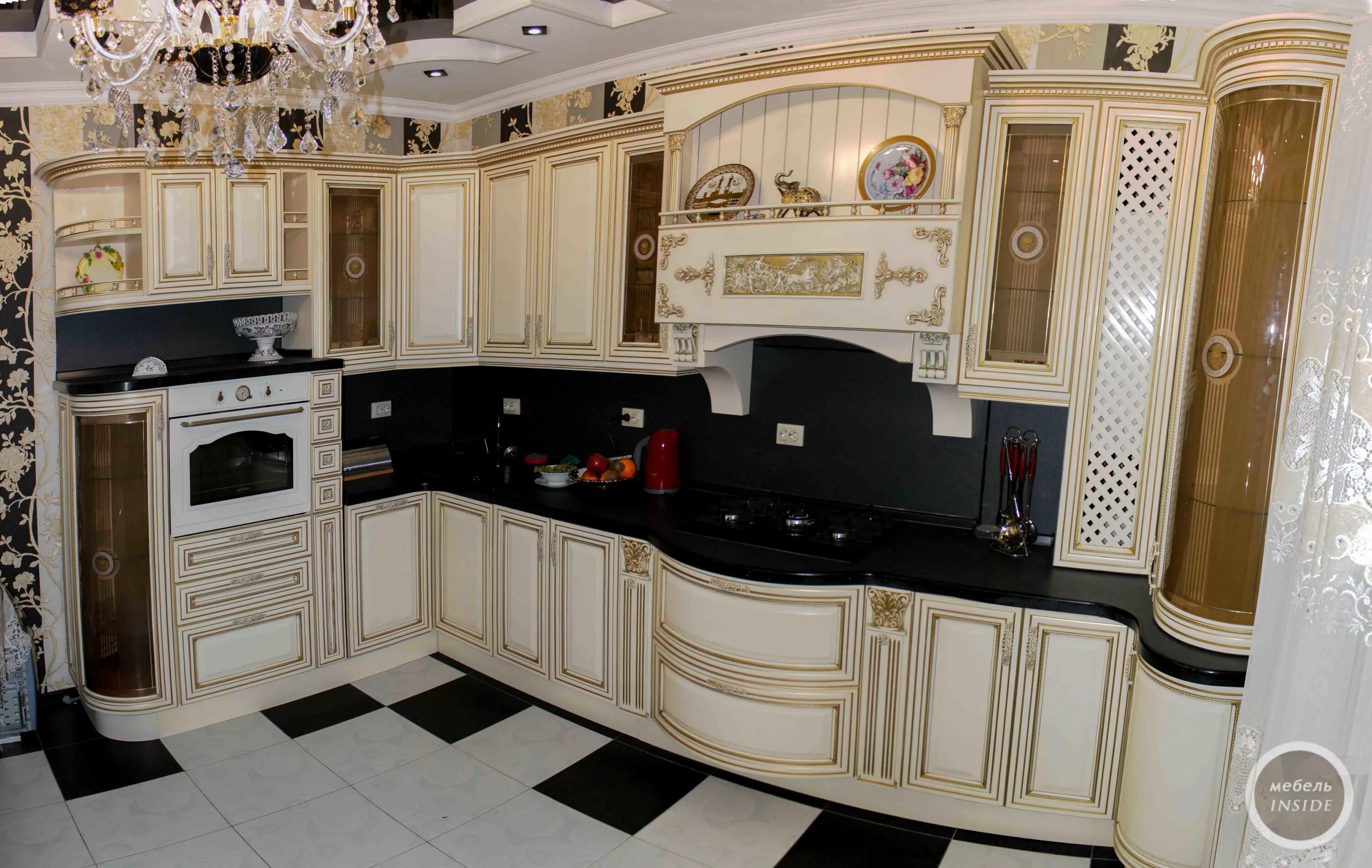 Кухонные гарнитуры слоновая кость фото Кухонная мебель из словении - 4sofa.ru