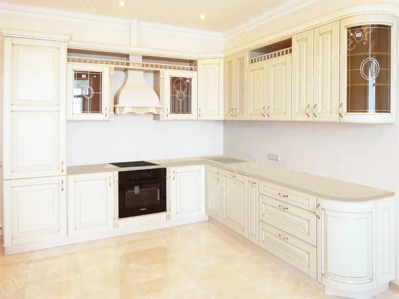 Кухонные гарнитуры слоновая кость фото Мебель для кухни цвета слоновой кости - фото