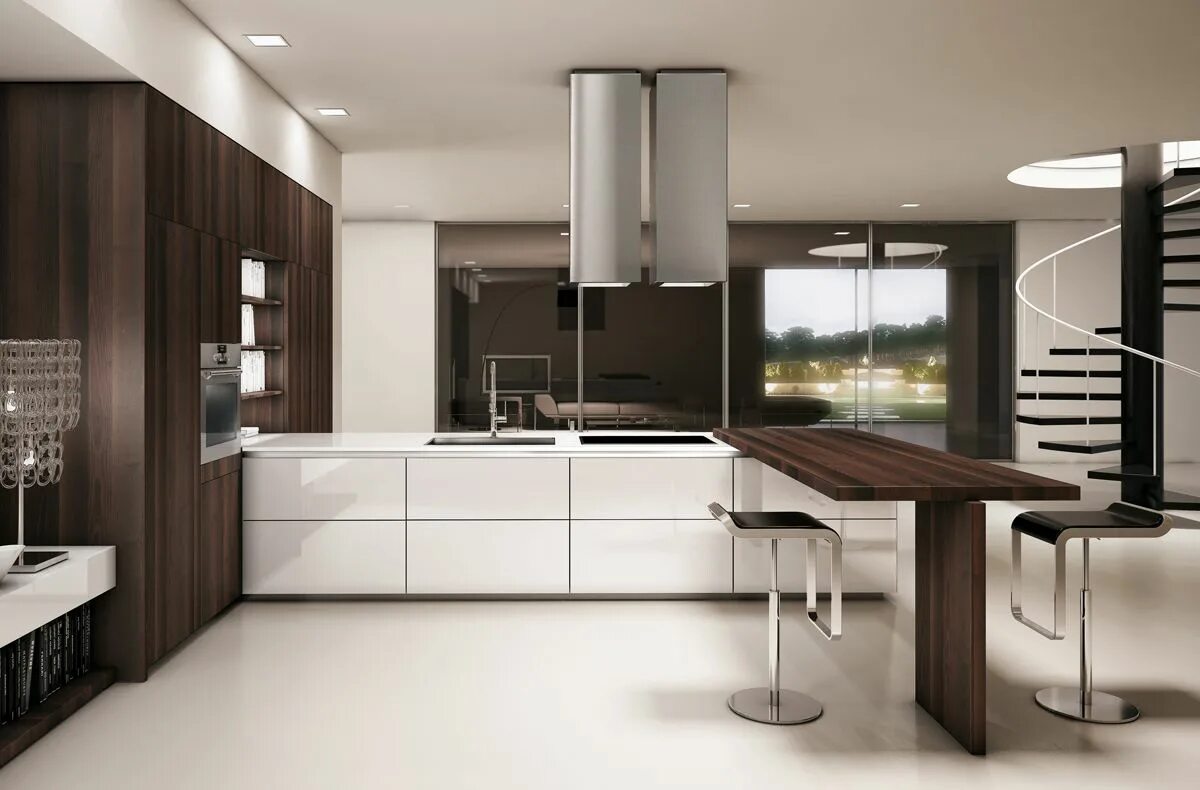 Кухонные гарнитуры современные дизайн и интерьер фото Pin de Luxury Living by Studio Nika en Luxusní kuchyně SCIC Barra de cocina, Dis