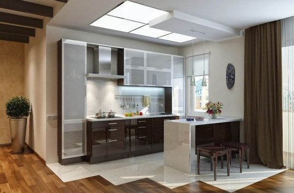 Кухонные гарнитуры студия фото Особенности кухонной мебели в квартирах-студиях Мебель на заказ в Ростове-на-Дон