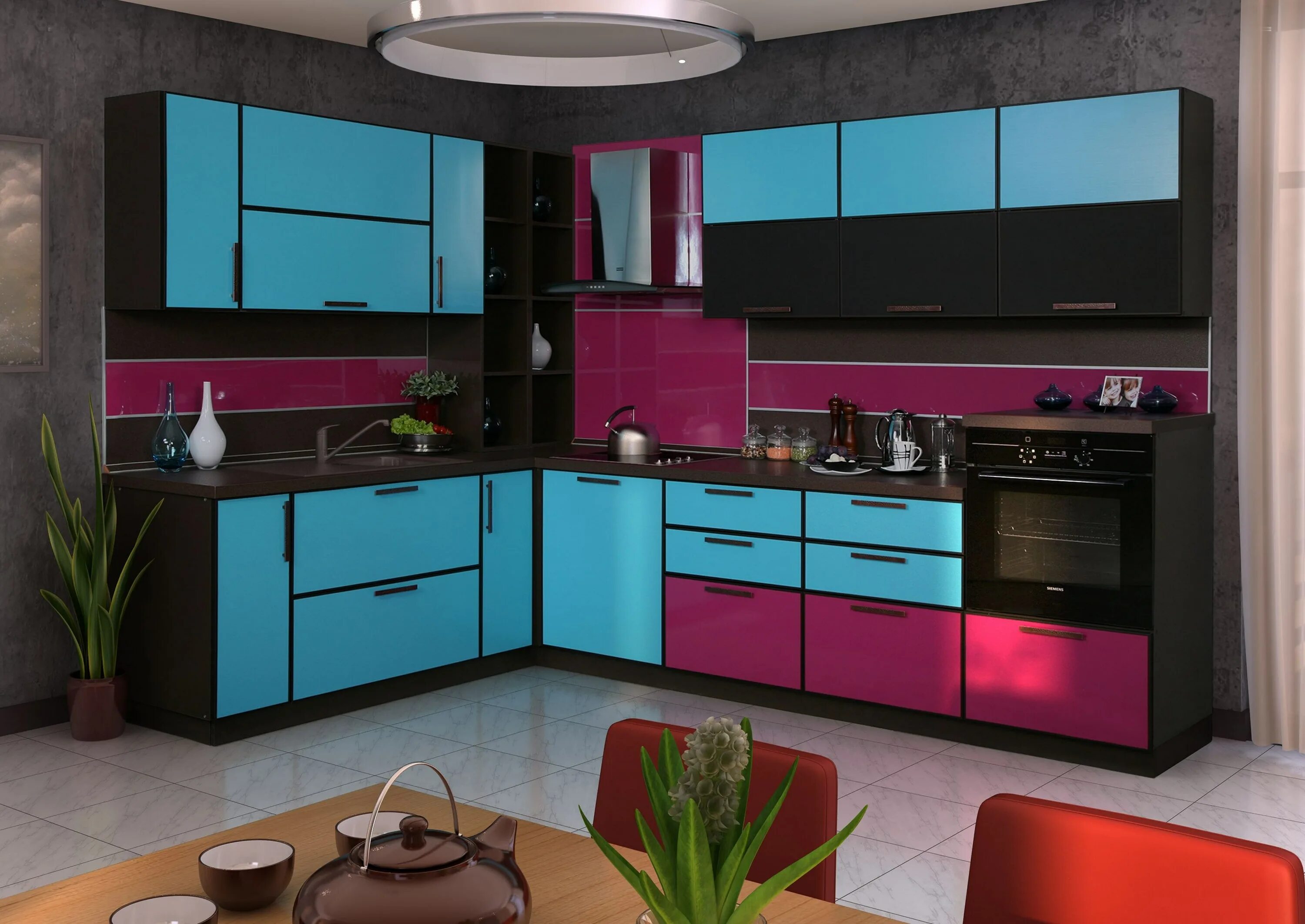 Кухонные гарнитуры цвета фото сочетание цветов Цвет фасада кухонного гарнитура: найдено 90 картинок