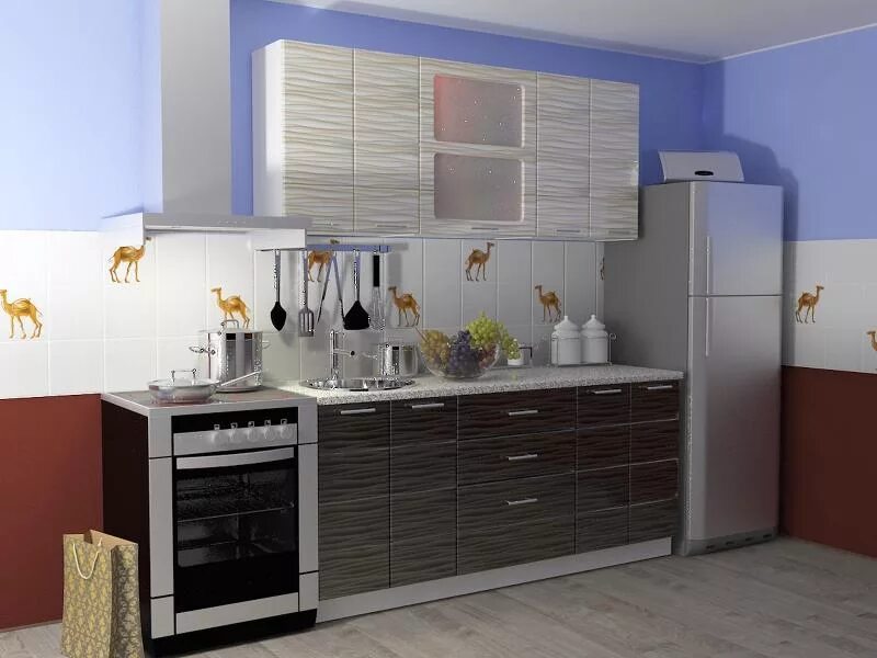 Кухонные гарнитуры в чебоксарах фото и цены Кухня прямая Сахара производства фабрики Империя