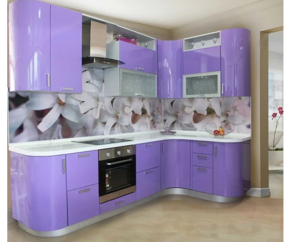 Кухонные гарнитуры в чите каталог фото Кухня Грени арт: 06 эмаль глянец