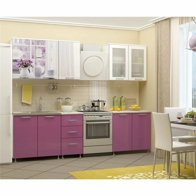 Кухонные гарнитуры в чите каталог фото Кухня фотопечать Утро 2,0м от производителя в Санкт-Петербурге