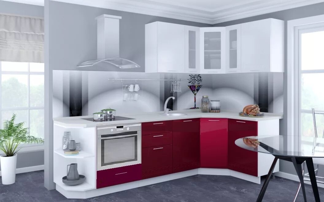 Кухонные гарнитуры в чите каталог фото цены Кухонный гарнитур угловой Купить угловую кухню недорого в СПб Готовые угловые ку