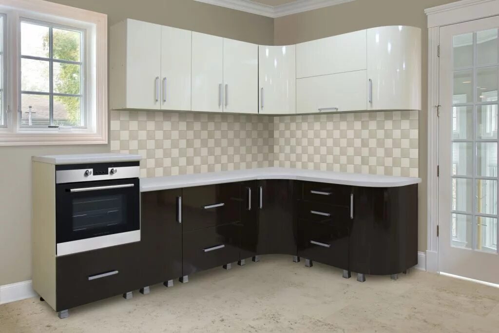 Кухонные гарнитуры в элисте фото и цены Кухни с фасадами из пластика Адалит Мебель