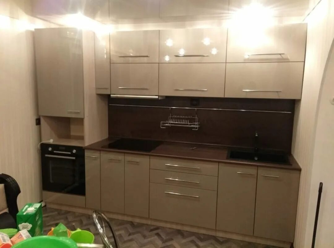 Кухонные гарнитуры в горно алтайске фото цены Фасады в пленке Капучино металлик (IV) ✸ по выгодной цене в ФасадТрейдГрупп