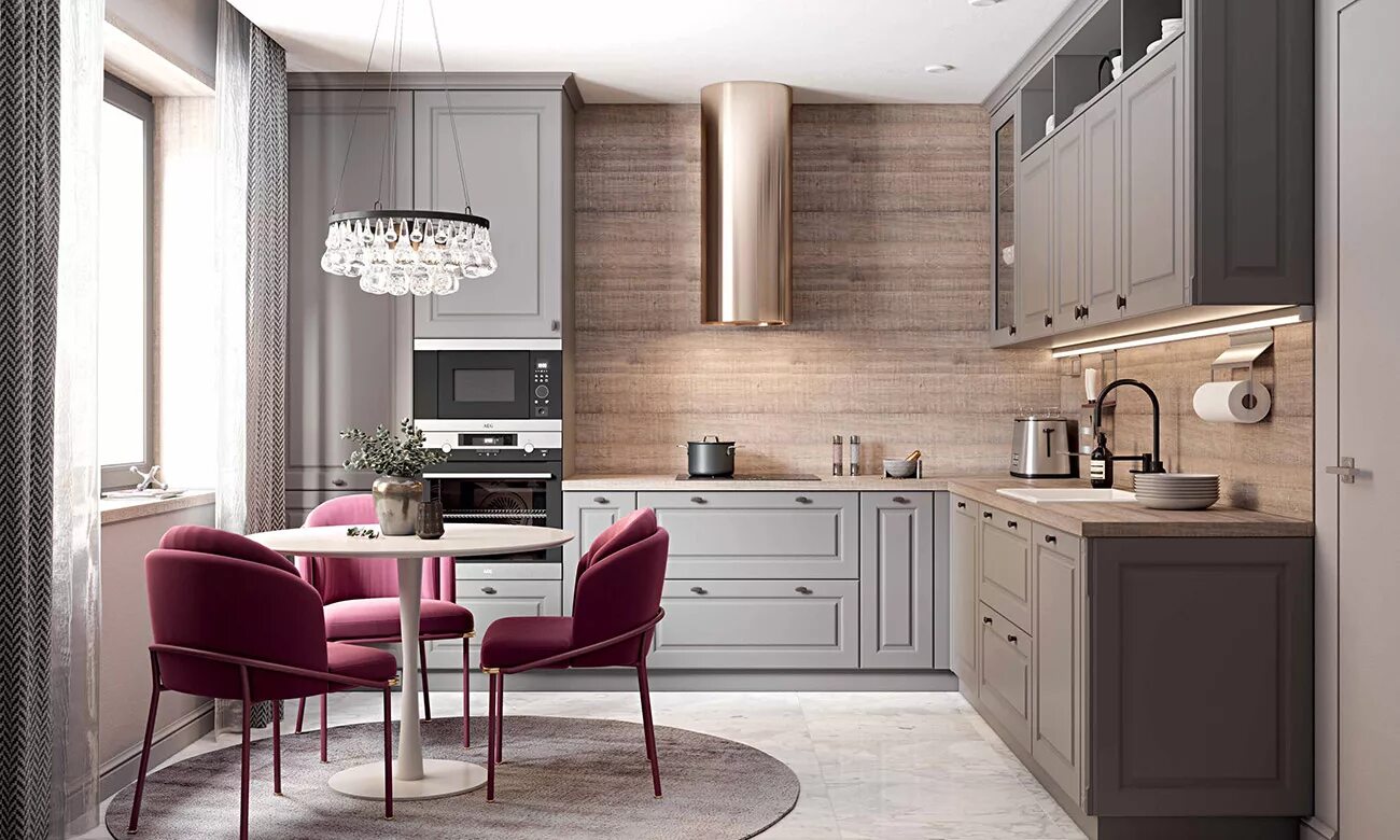 Кухонные гарнитуры в интерьере дома ЛОНГФОРД