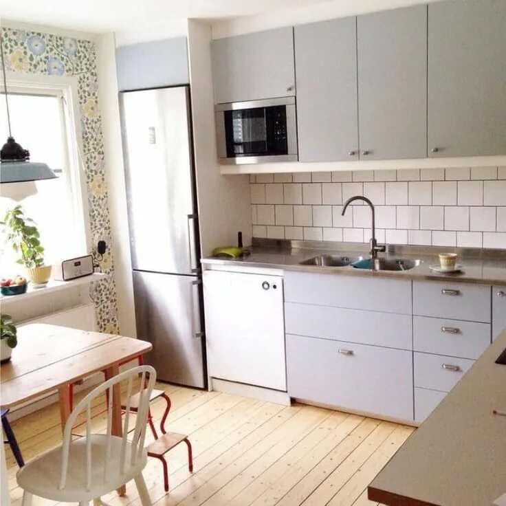 Кухонные гарнитуры в интерьере реальные фото Серая кухня Веддинге Икеа Метод Renovering kök, Köksinredning, Kök inspiration r