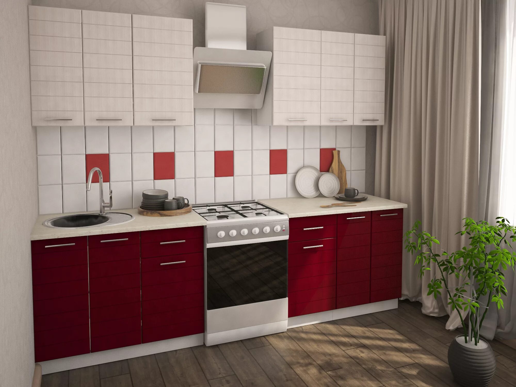 Кухонные гарнитуры в караганде фото Кухонный гарнитур "Корица" 2,0 м - www.nur-mebel.kz