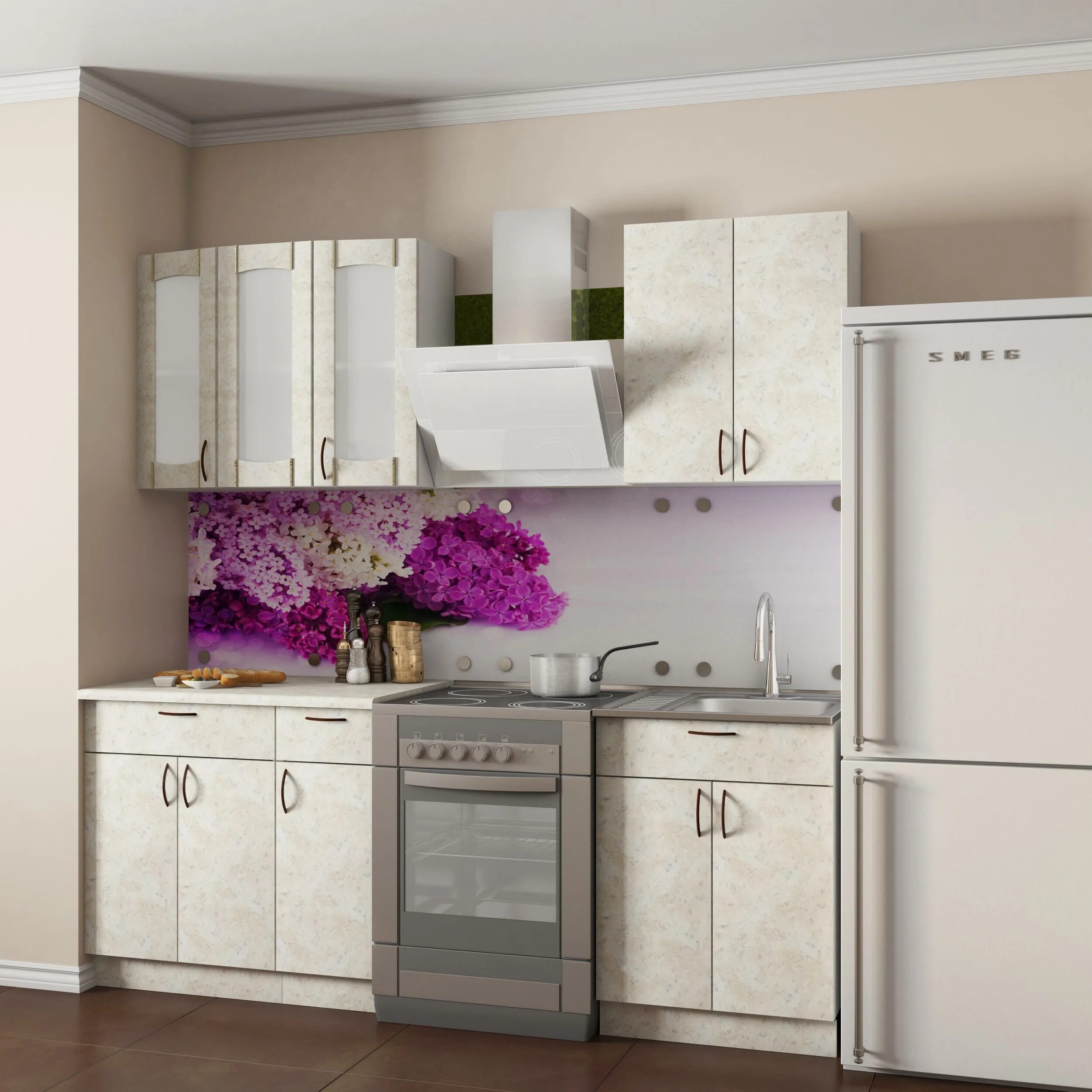 Кухонные гарнитуры в казани фото и цены Легенда-22 Пластик (1,5) - ДельфинМебель