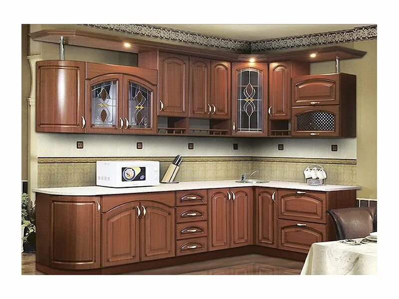 Кухонные гарнитуры в кузнецке фото Угловая кухня 24 Классика / Мебельная фабрика "Модерн", г. Кузнецк