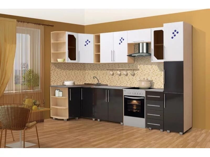 Кухонные гарнитуры в кузнецке фото Кухонный гарнитур Виноградная лоза производства фабрики Натали