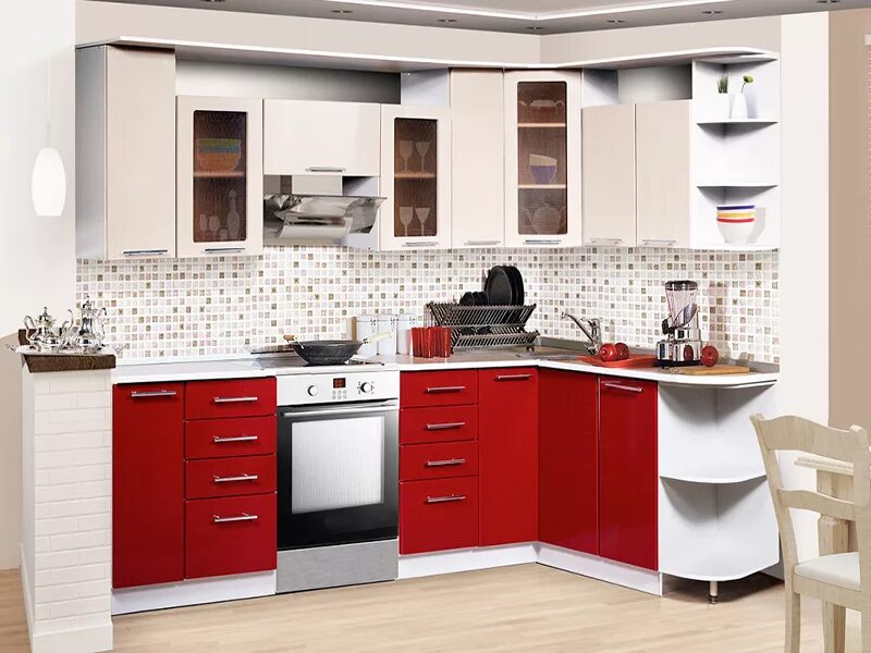 Кухонные гарнитуры в кузнецке фото Угловая кухня 11 / Мебельная фабрика "Модерн", г. Кузнецк