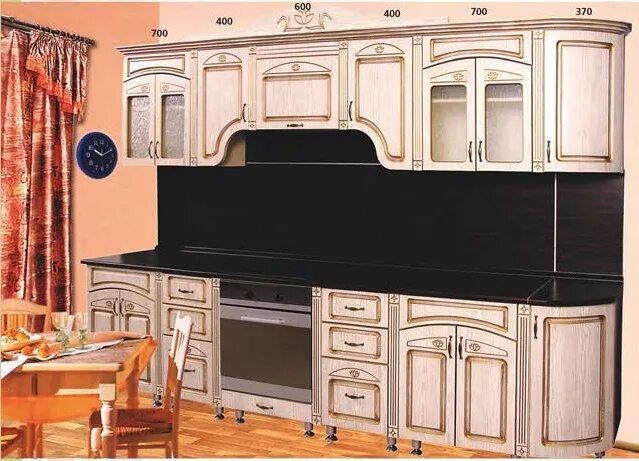 Кухонные гарнитуры в кузнецке фото и цены Кухня Констанция (Патина) - Мебель. Мебельный магазин завода по низким ценам в М