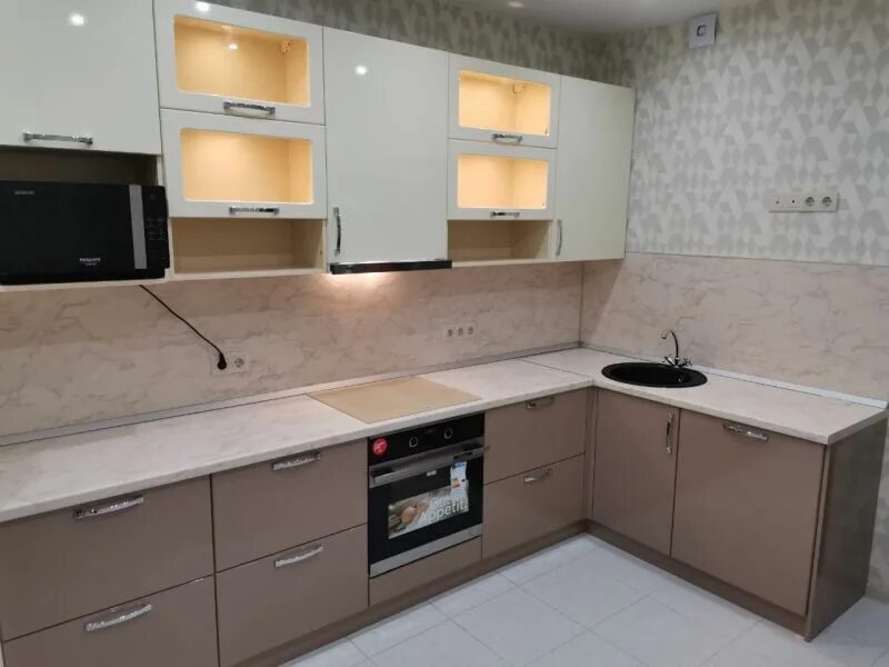 Кухонные гарнитуры в кузнецке фото и цены Кухня МДФ 01 / Мебельная фабрика "СОЮЗ", г. Кузнецк